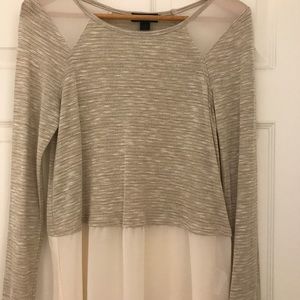 I.N. Gold Long Sleeve Sweater Shirt